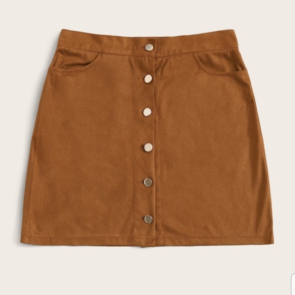 Faux suede mini skirt - Picture 3 of 4
